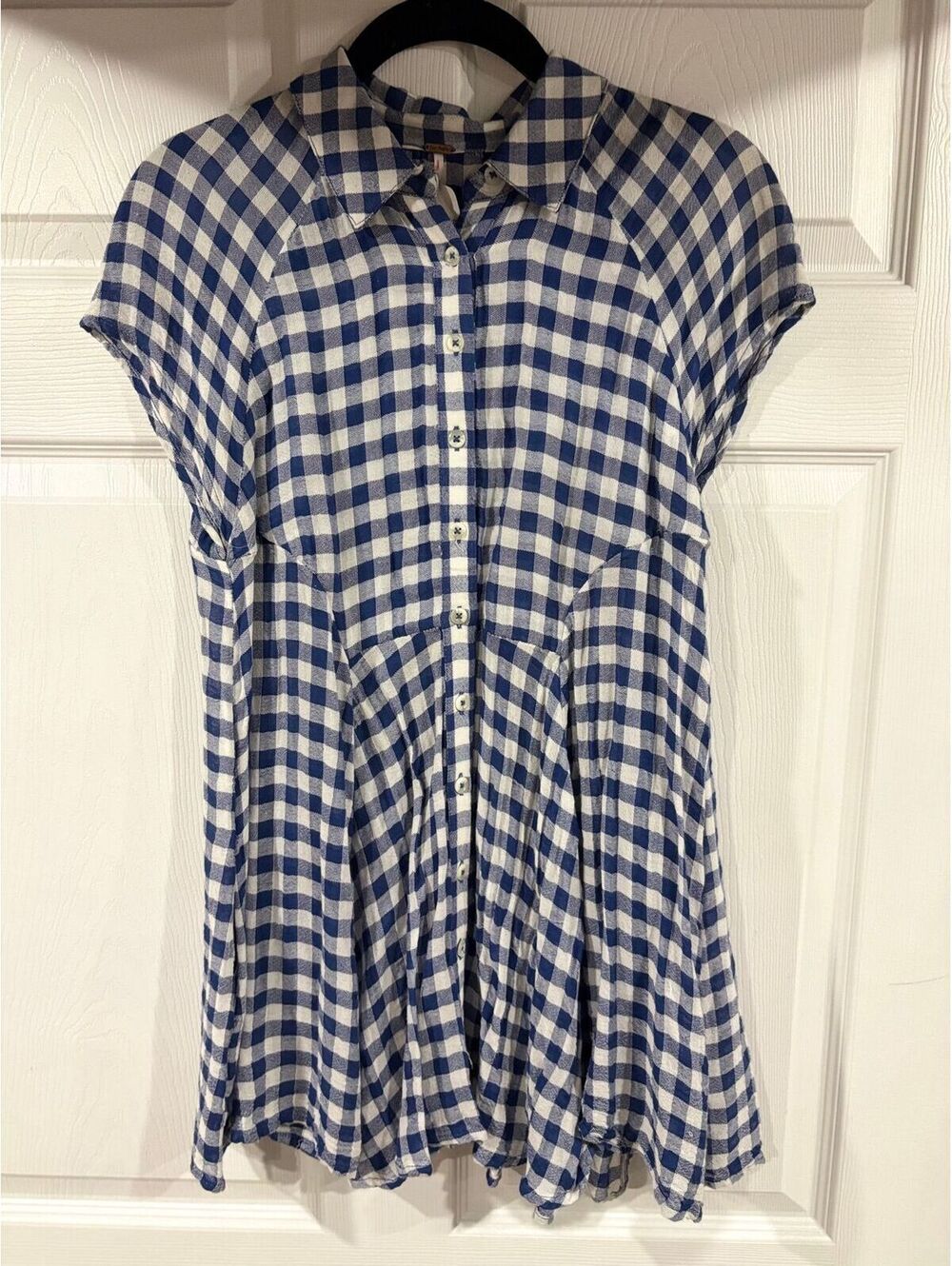 #220 Free People checkered top
